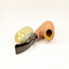 Bent Billiard Greek Briar Smoking Pipe 9mm Filter Alexander Model 80D