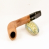 Canadian Straight Smoking Pipe Greek Briar No Filter Alexander Model 79C