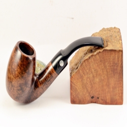 Bent Smoking Pipe Greek Briar 9mm Filter Alexander