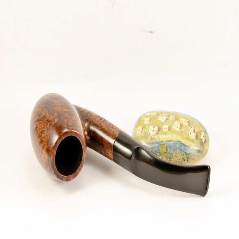 Bent Smoking Pipe Greek Briar 9mm Filter Alexander