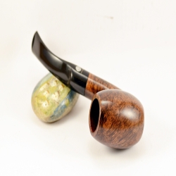 Bent Smoking Pipe Greek Briar 9mm Filter Alexander