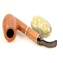 Hygrocool Smoking Pipe Greek Briar 9mm Filter Model 589A