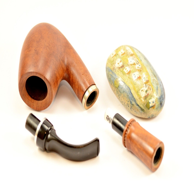 Hygrocool Smoking Pipe Greek Briar 9mm Filter Model 589A