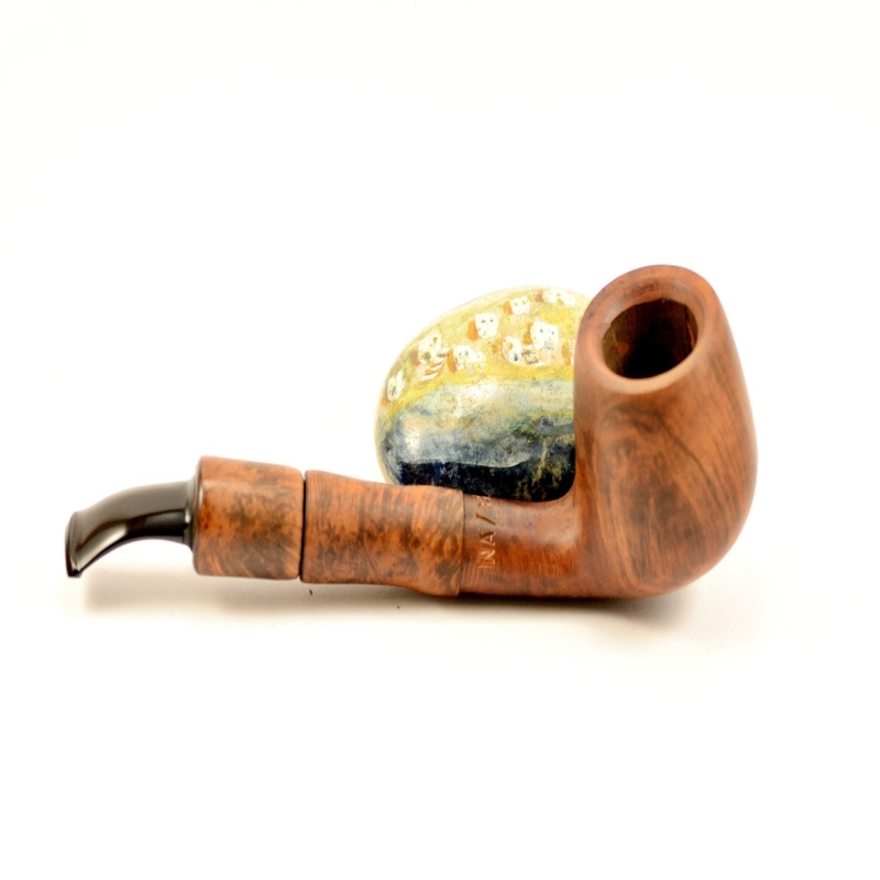 Hygrocool Master Smoking Pipe Greek Briar 9mm Filter Model 597B