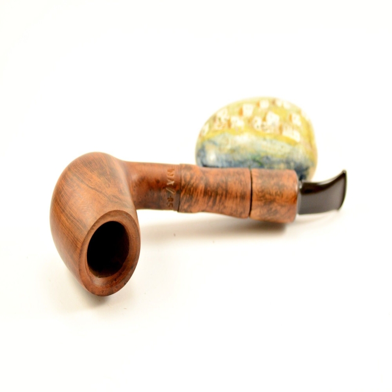 Hygrocool Master Smoking Pipe Greek Briar 9mm Filter Model 597B