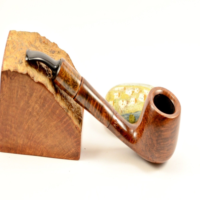 Hygrocool Master Smoking Pipe Greek Briar 9mm Filter Model 597C