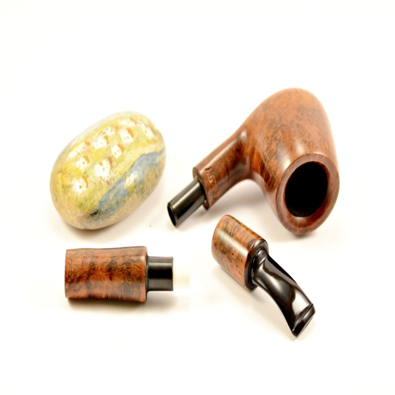 Hygrocool Master Smoking Pipe Greek Briar 9mm Filter Model 597C
