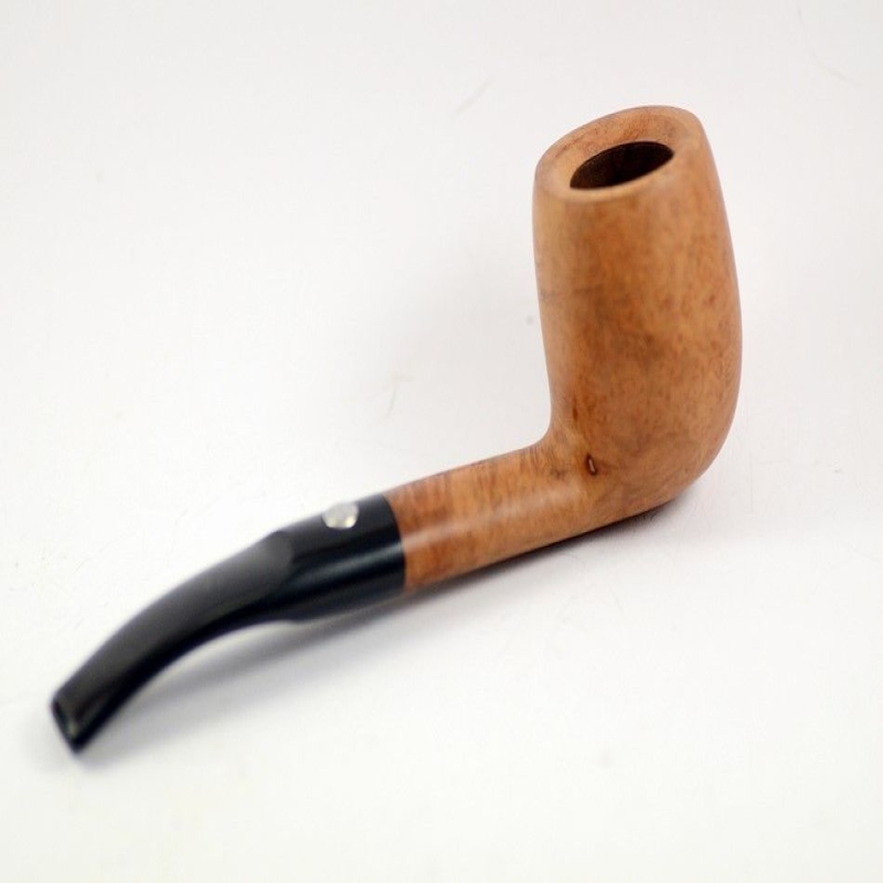 Semi Bent Smoking Pipe Greek Briar No Filter Alexander