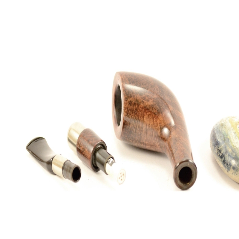 Hygrocool Master Smoking Pipe Greek Briar 9mm Filter Model 530C