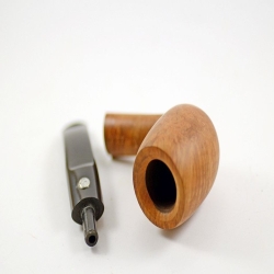 Semi Bent Smoking Pipe Greek Briar No Filter Alexander