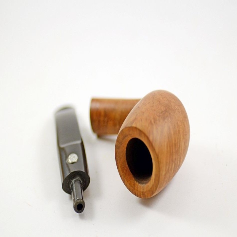 Semi Bent Smoking Pipe Greek Briar No Filter Alexander