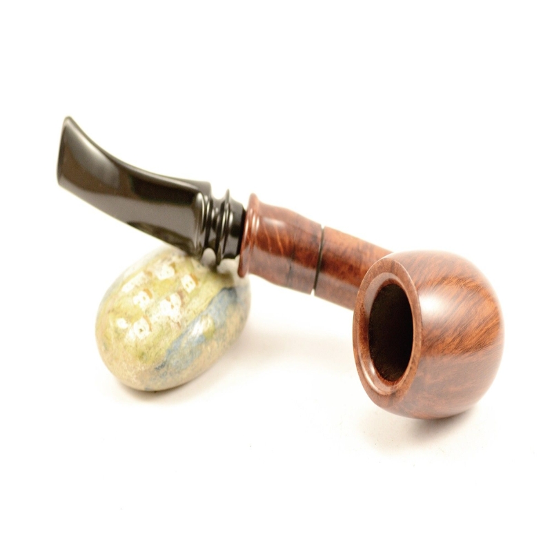 Hygrocool Bent Billiard Smoking Pipe Greek Briar 9mm Filter Model 902C