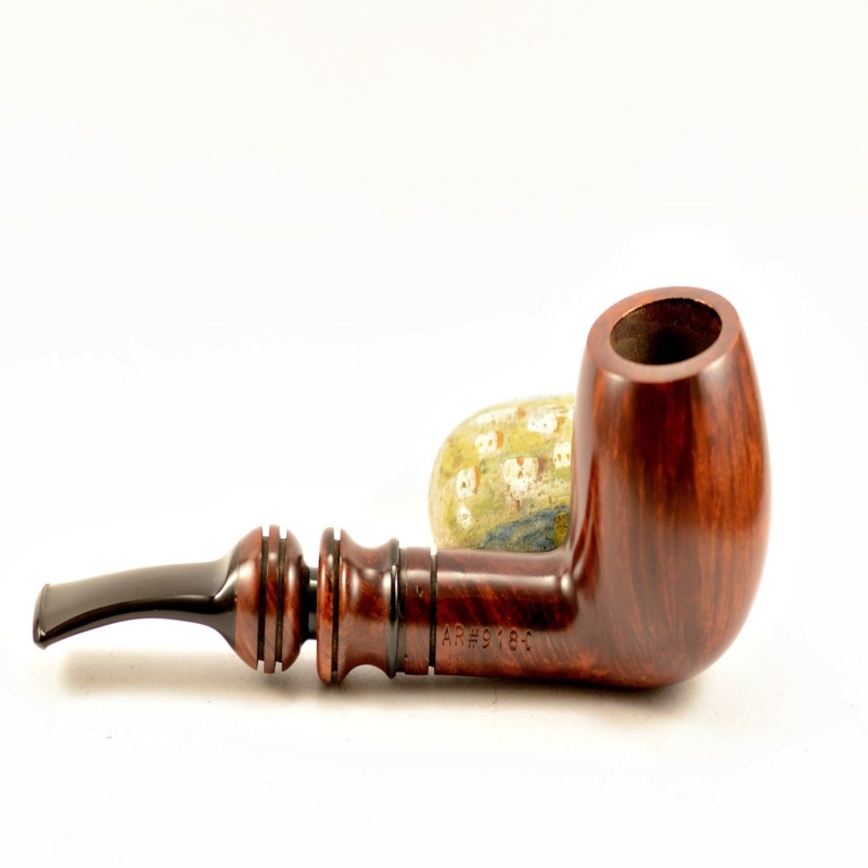 Hygrocool Smoking Pipe Greek Briar 9mm Filter Model 918C