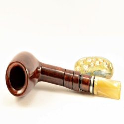 Hygrocool Poker Smoking Pipe Greek Briar 9mm Filter Model 921C