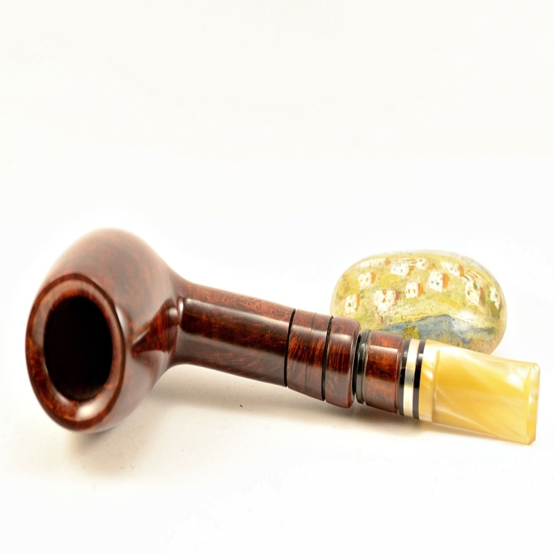 Hygrocool Poker Smoking Pipe Greek Briar 9mm Filter Model 921C