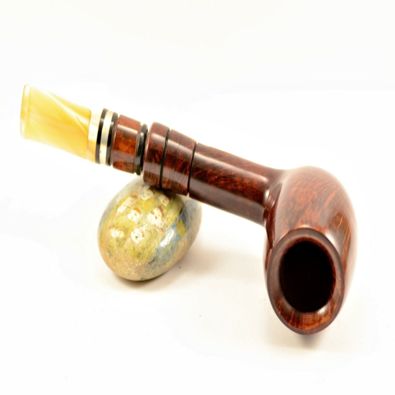 Hygrocool Poker Smoking Pipe Greek Briar 9mm Filter Model 921C
