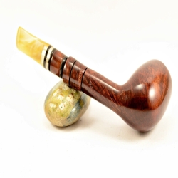 Hygrocool Poker Smoking Pipe Greek Briar 9mm Filter Model 921C