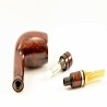 Hygrocool Poker Smoking Pipe Greek Briar 9mm Filter Model 921C