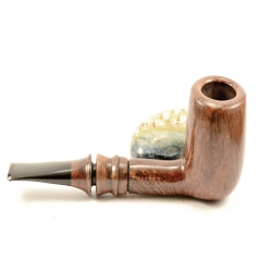Hygrocool Poker Smoking Pipe Greek Briar 9mm Filter Model 939D