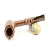 Hygrocool Poker Smoking Pipe Greek Briar 9mm Filter Model 939D