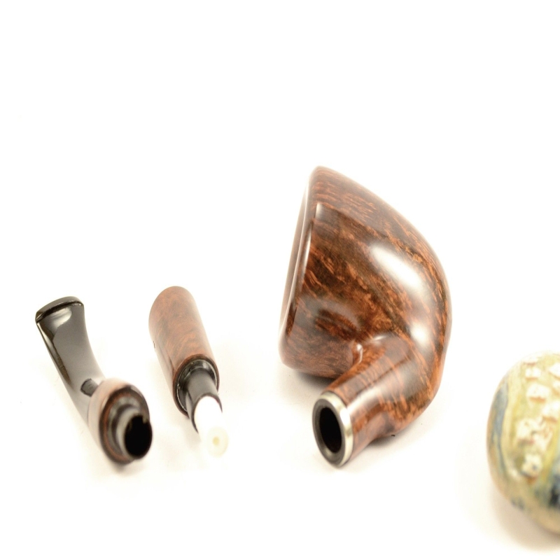 Hygrocool Smoking Pipe Greek Briar 9mm Filter Model 124C