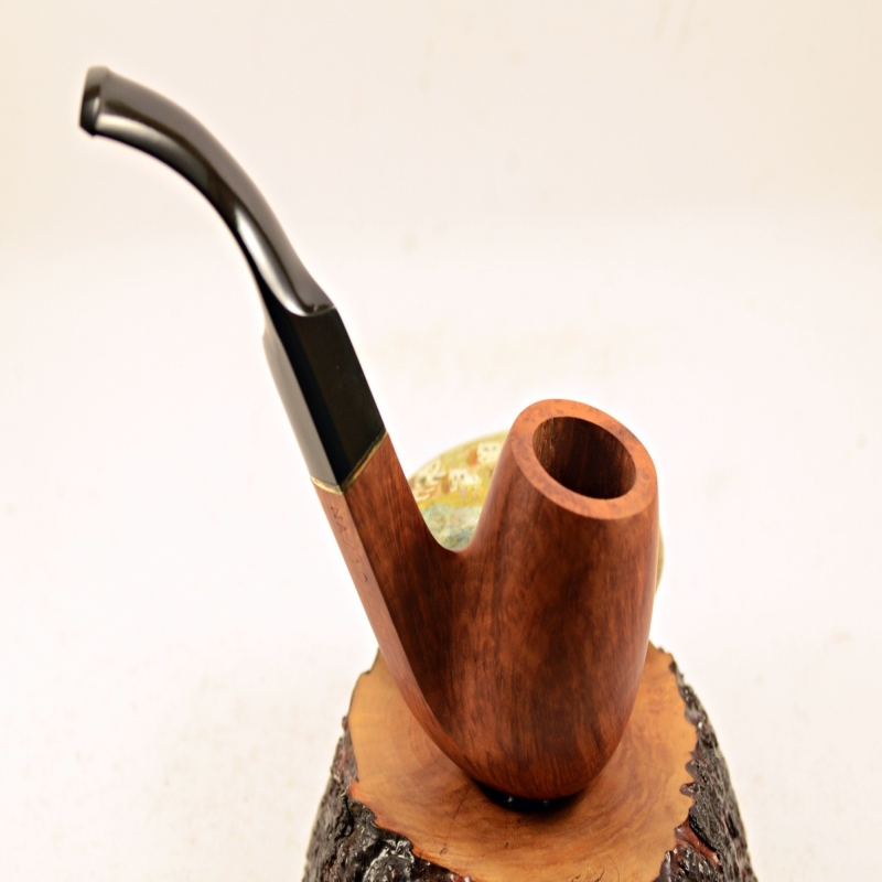 Bent Classic Greek Briar Smoking Pipe NoFilter Alexander Model 104A