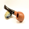 Bent Billiard Greek Briar Smoking Pipe No Filter Alexander