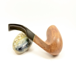 Bent Classic Greek Briar Smoking Pipe NoFilter Alexander Model 104B
