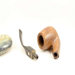 Bent Classic Greek Briar Smoking Pipe NoFilter Alexander Model 104B