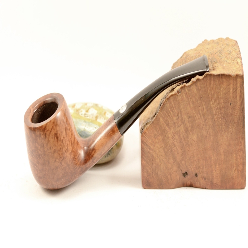Semi Bent Smoking Pipe Greek Briar No Filter Alexander