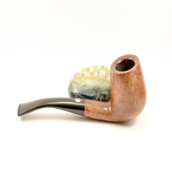 Semi Bent Smoking Pipe Greek Briar No Filter Alexander