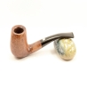 Semi Bent Smoking Pipe Greek Briar No Filter Alexander
