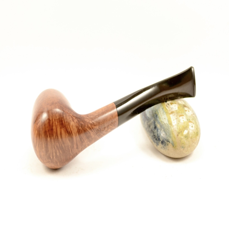 Semi Bent Smoking Pipe Greek Briar No Filter Alexander