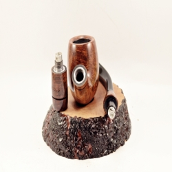Hygrocool Smoking Pipe Greek Briar 9mm Filter Model 624D