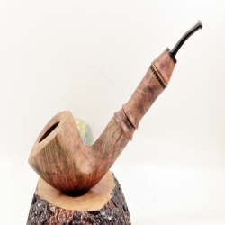 Hygrocool Angular Smoking Pipe Greek Briar 9mm Filter Model 916