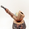Hygrocool Angular Smoking Pipe Greek Briar 9mm Filter Model 916