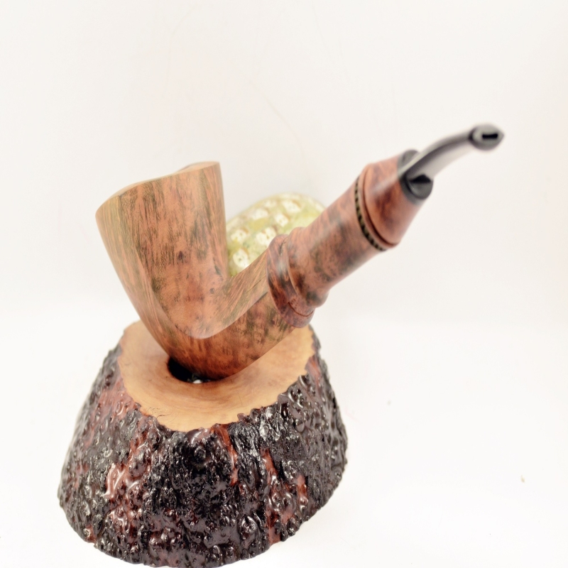 Hygrocool Angular Smoking Pipe Greek Briar 9mm Filter Model 916
