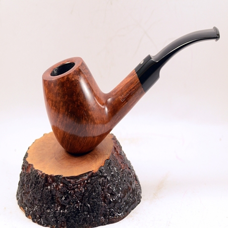 Semi Bent Smoking Pipe Greek Briar No Filter Alexander Danish Model 103C