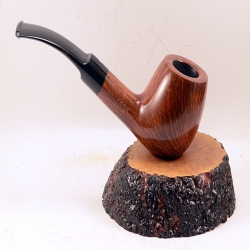 Semi Bent Smoking Pipe Greek Briar No Filter Alexander Danish Model 103C