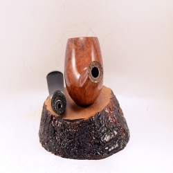 Semi Bent Smoking Pipe Greek Briar No Filter Alexander Danish Model 103C