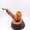 Hygrocool Smoking Rhodesian Pipe Greek Briar 9mm Filter Model 604A