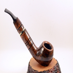 Hygrocool Smoking Rhodesian Pipe Greek Briar 9mm Filter Model 604D