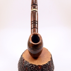 Hygrocool Smoking Rhodesian Pipe Greek Briar 9mm Filter Model 604D