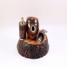 Hygrocool Smoking Rhodesian Pipe Greek Briar 9mm Filter Model 604D