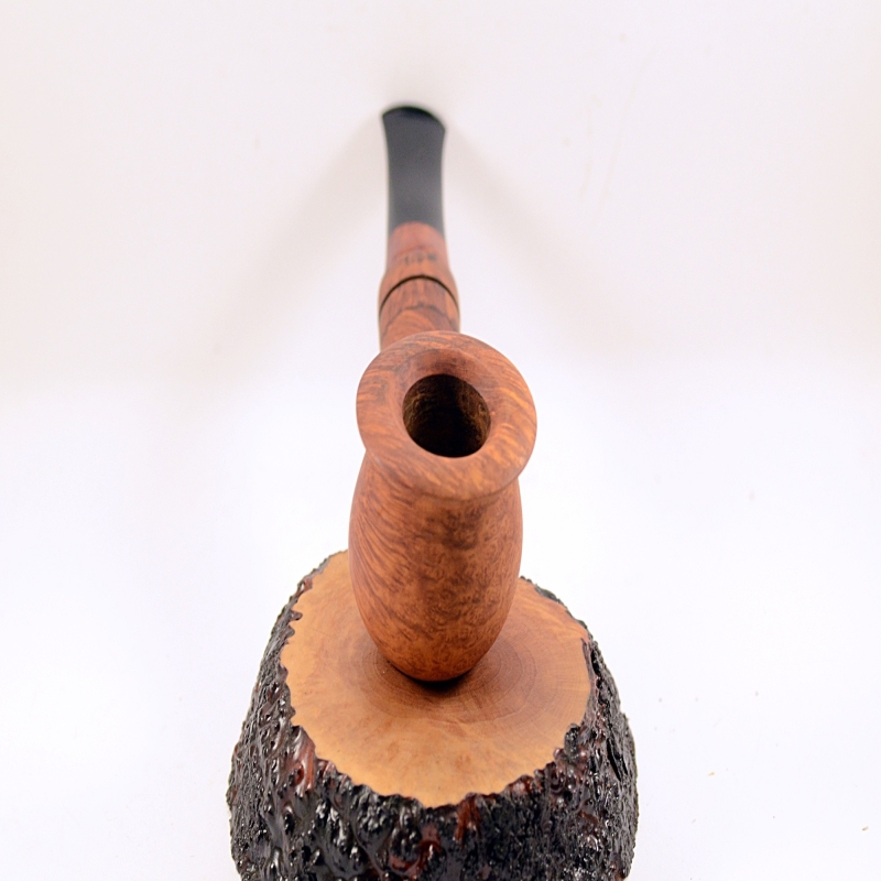 Hygrocool Bent Billiard Smoking Pipe Greek Briar 9mm Filter Model 911B
