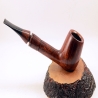 Hygrocool Bent Billiard Smoking Pipe Greek Briar 9mm Filter Model 909C