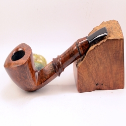 Hygrocool Angular Smoking Pipe Greek Briar 9mm Filter Model 916