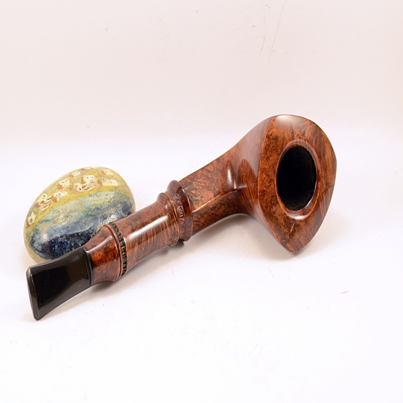 Hygrocool Angular Smoking Pipe Greek Briar 9mm Filter Model 916