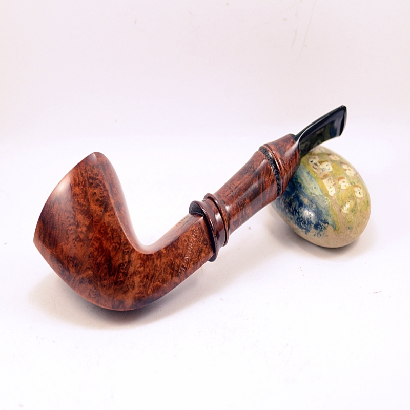 Hygrocool Angular Smoking Pipe Greek Briar 9mm Filter Model 916