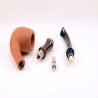Hygrocool Smoking Pipe Greek Briar 9mm Filter Model 104C